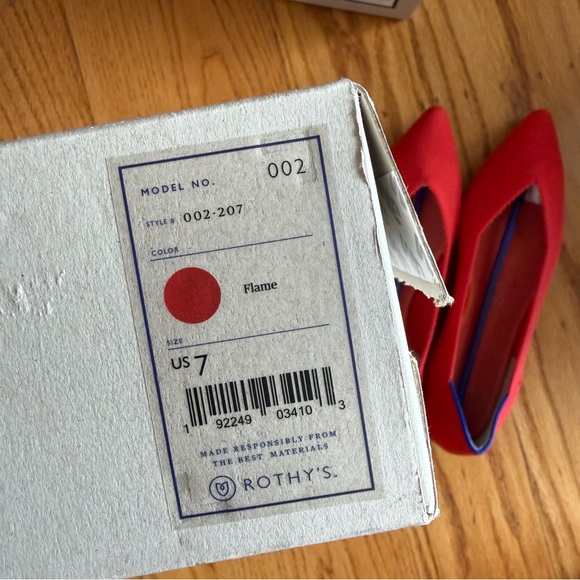 Rothy's The Point in Flame, with box - Picture 12 of 13